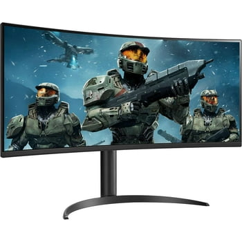 Open Box - LG 34WP60C-B 34” UltraWide QHD (3440x1440) Curved Gaming Monitor