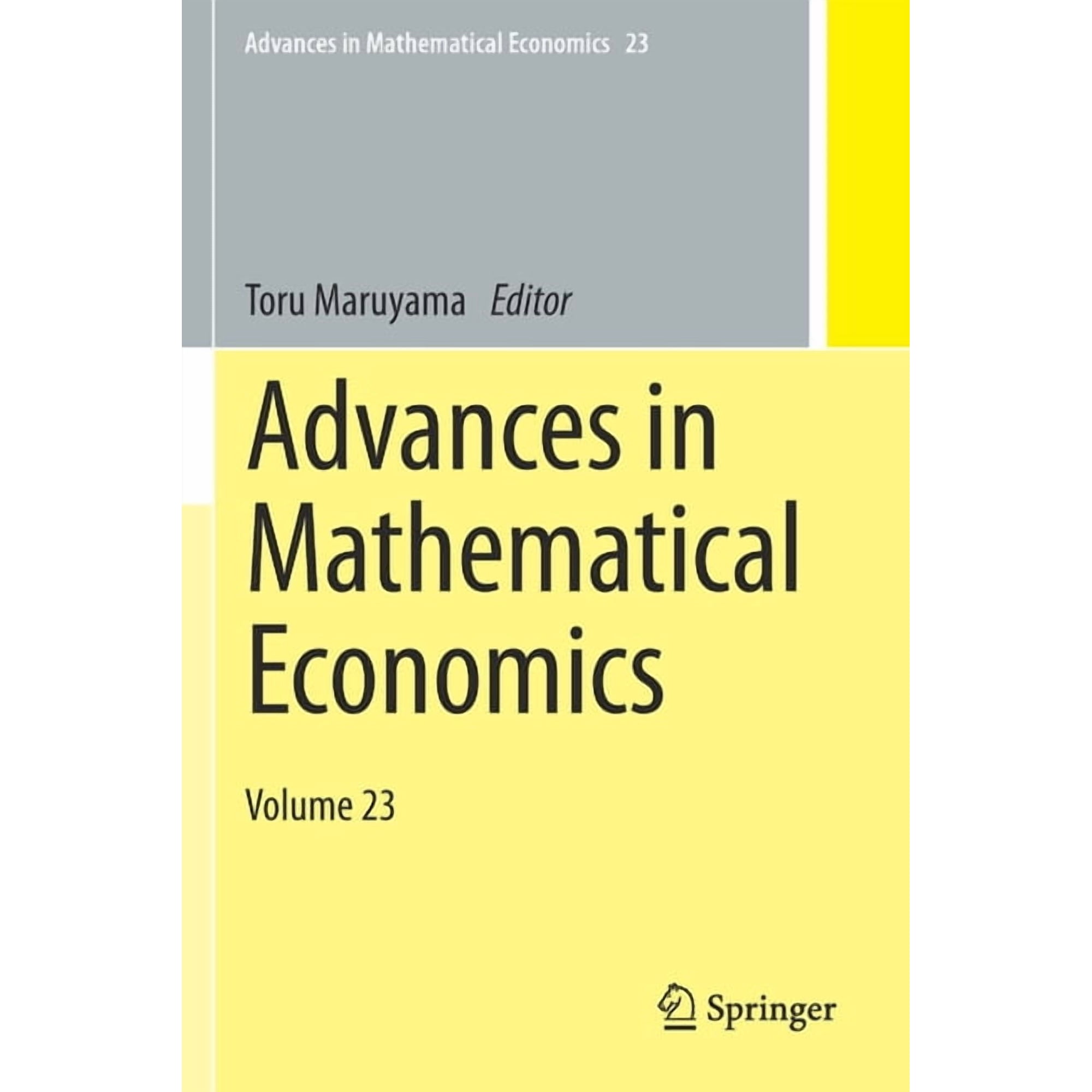Advances in Mathematical Economics Advances in Mathematical Economics: Volume 23, Book 23, (Paperback)