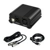 48V Power Supply with USB Cable XLR 3 Pin Mic Audio Cable for Condenser Microphone Recording Equipment