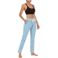 thumbnail image 4 of Timegard Joggers Pants for Women Elastic Waist Fitting Drawstring Sweatpants Workout Lounge Trousers, 4 of 9