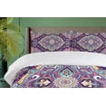 thumbnail image 4 of Ambesonne Ethnic Duvet Cover Set, Boho Colorful Spring Garden, Queen, Multicolor, 4 of 6
