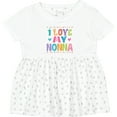 thumbnail image 3 of Inktastic I Love My Nonna Baby Clothes Girls Baby Dress, 3 of 5
