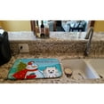 thumbnail image 2 of Carolines Treasures BB1827DDM Snowman with Pomeranian Dish Drying Mat 14 x 21" multicolor, 2 of 7