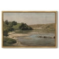 thumbnail image 3 of Drsoum Large Vintage Landscape 24x36in Brown Framed Mountain River Decor Bathroom Office Hallway Decor, 3 of 6