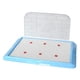 thumbnail image 1 of Bandeja de arena para mascotas, inodoro para perros con valla, almohadillas de entrenamiento y soporte para arena para perros Azul, 1 of 7