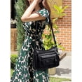 thumbnail image 2 of Bolso de hombro para mujer Cuero de PU Bolsillo con cremallera múltiple Correa ajustable Monede MABOTO Bolso de hombro de mujer, 2 of 7