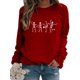 thumbnail image 1 of UKAP Sudaderas Sueltas para Mujer Manga Larga Cuello Redondo Jersey Casual Liso Tops Camisa, 1 of 2