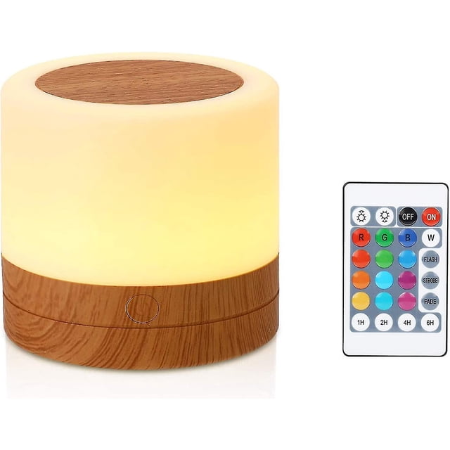 Luz de noche LIUXGMXG minilámpara recargable multicolor 360 grados con control remoto