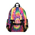 thumbnail image 3 of Colorful Tie Dye Pattern Backpack for School,Cute School Bag,Schoolbag with Adjustable Shoulder Straps & Padded Back,15.25"x11.5"x5.25", 3 of 5