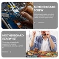 thumbnail image 3 of MLINS 8pcs Motherboards Mounting Screws Motherboards Screws Computer Repair Screws Compatible for M.2 SSD, 3 of 8