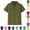 Army Green, variant on Boys' School Uniform Short Sleeve Polo Shirt, Button Closure, Comfortable & Soft Pique Fabric,Army Green,10-12