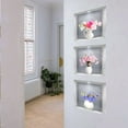 thumbnail image 5 of Pegatinas de pared de jarrón 3D, jarrones blancos, margaritas, calcomanías de pared con flores, decoración de pared Floral de rosas, arte de pared impermeable extraíble (margarita de jarrón), 5 of 5