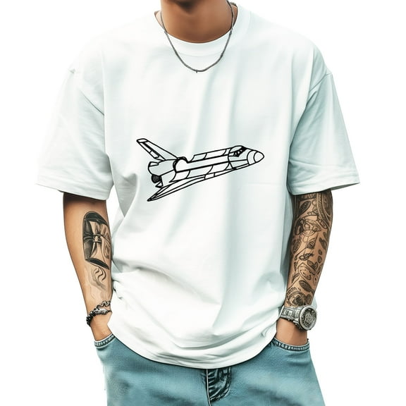 Graphic Tees for Men Summer New Print Casual Tee Fashion Trend Sports Shirt Select