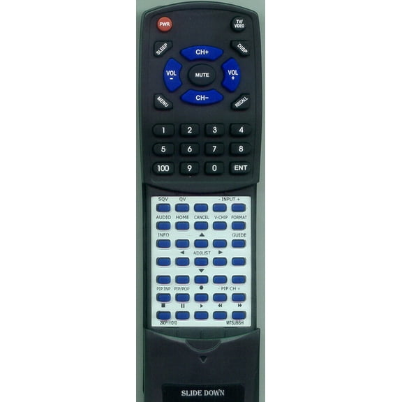 Replacement Remote for MITSUBISHI 290P111010, RT290P111010, 290P111C10, WS48311, WTA42, VSA50, WSA65, WS65311, WSA48, WSA55, VS50111, WS55311, WT4231