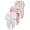 3-pack STU, variant on QEFJNO Newborn Baby Girls' 3-pack Sleep and Play Footies Pajamas One-Piece Sleeper Button Jumpsuit Cotton Cat PJs