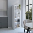 thumbnail image 4 of Wooden Cabinets, Hoyt Kitchen Pantry Storage Cabinet With and Five Interior and Exterior Shelves, White Living Room Cabinets,Engineered Wood Cabinets With Doors, 4 of 7