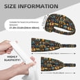 thumbnail image 2 of African Art Tile Mosaic Headbands for Women Men, Workout Elastic Sweat Band for Yoga Running Cycling Gym Exercise Non Slip Head Bands for Women's Hair, 2 of 5