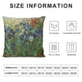 thumbnail image 5 of JEUXUS Pillow Case Simulation Painted Texture Gogh Famous Classic Short Plush Pillowcase White, 5 of 5