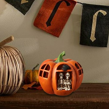 

Resin Pumpkin Lamp Bar And Decor With LED Atmosphere Nightlight