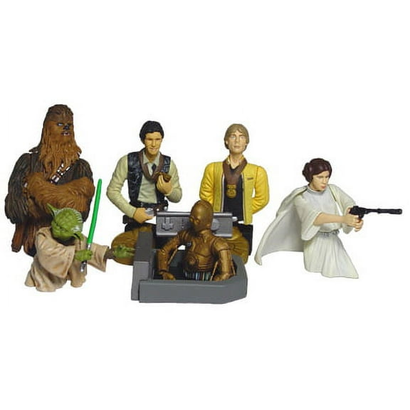 Star Wars Bust-Ups Series 1 - Set of 6  -  approx 3 inches tall