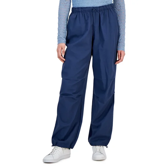 Hippie Rose Juniors' Bungee-Hem Parachute Pants - Small