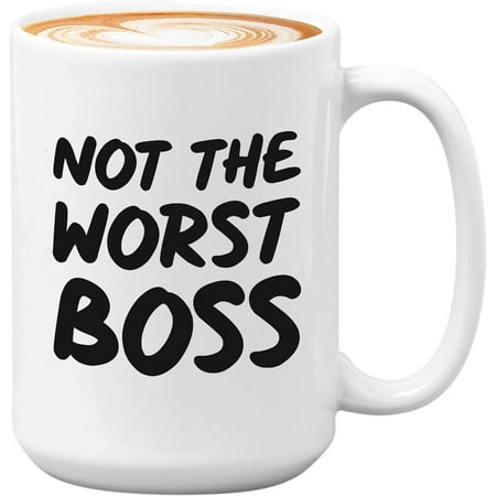 

Sarcasm Saying Coffee Mug-Being Nicer-Funny Adult Sarcastic Humor For Friend Colleague Coworker-Not The Worst Boss 11 Oz