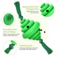 thumbnail image 2 of CSChome Dog Toy For Gum Massage Interactive Dog Toy Ball with Rope Honeycomb Shape Multi-functional Food Dispensing Outdoor Play Toy, 2 of 7