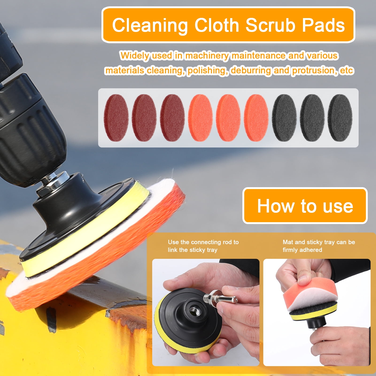 Car 38PCS Car Polishing Pads Waxing Buffing Sponge Pad Kit Set For Car Polisher Buffer Waxer Sander Polishing Tool Set