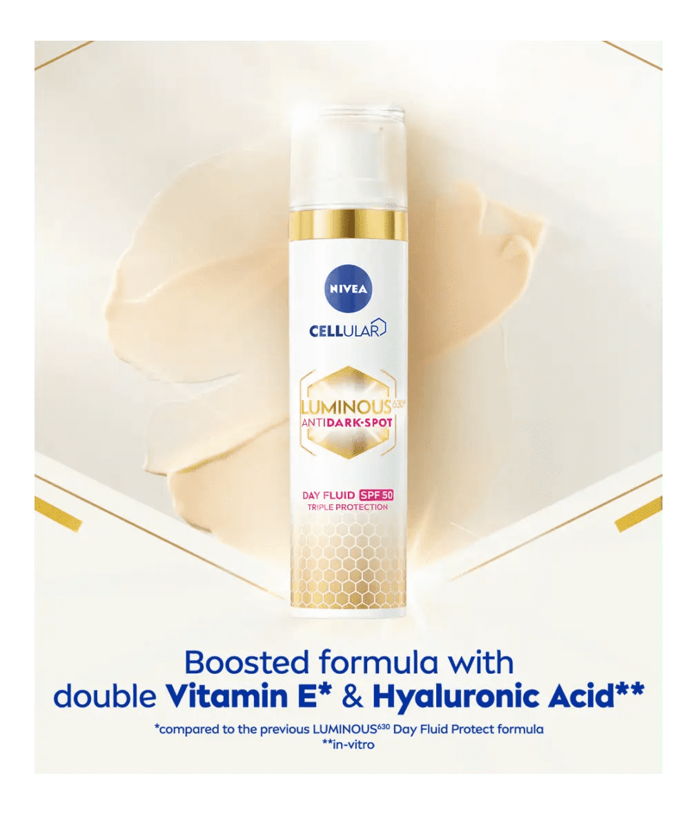 Nivea Cellular Luminous 630 Anti-Dark Spot Day Cream Face Moisturiser SPF50 40ml/ 1.35 fl.oz