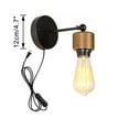 thumbnail image 2 of KAYYELAMP Wall Sconce 5.9feet UL Plug-in Cord E26 Base Retro Minimalist Style Wall Light Fixture for Cabinet Kitchen Hotel Bulb Sold Separately, 2 of 7