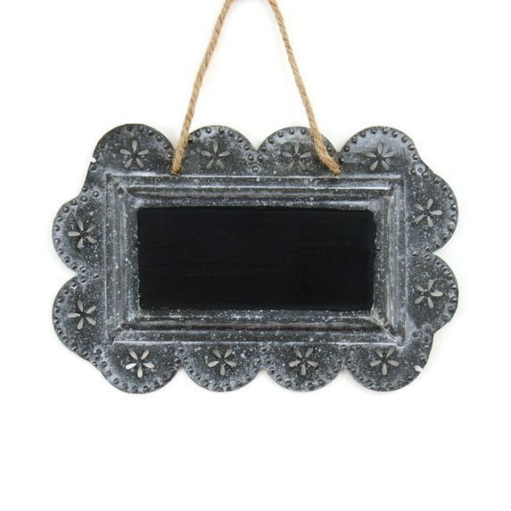 Weddingstar Small Scalloped Frame Tin Sign With Chalkboard