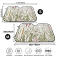 thumbnail image 7 of Lsque Herbs and Wildflowers Car Windshield Sun Shade | Accordion Folding Style Auto Shade for Car Truck SUV Van | Blocks UV Rays Sun Visor Protector | Medium, 7 of 7