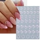 thumbnail image 4 of Pegatinas para decoración de uñas BSBTBZ 3D con forma de corazón de amor para San Valentín, 6 unidad, 4 of 9