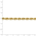 thumbnail image 4 of 14K Yellow Gold 5.5mm Diamond Cut Rope With Lobster Clasp Chain Anklet 9 IN, 4 of 4