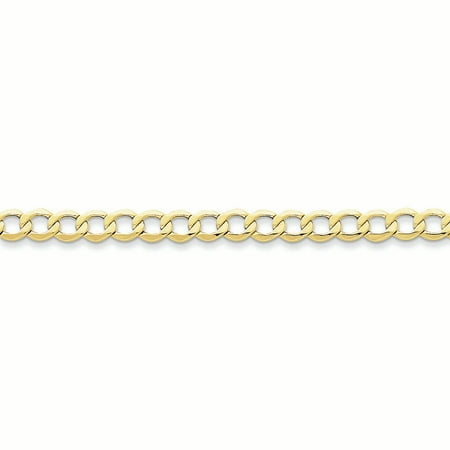 10K Yellow Gold 6.00MM Curb Link Bracelet (8 Inches)