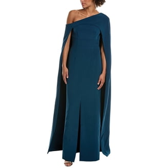 instagram formal dresses Halston womens Roselle Crepe Gown, 4, Black, Women's main image 0