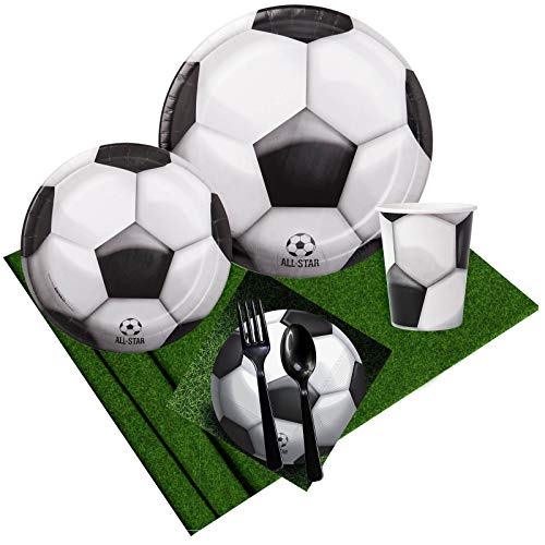 BirthdayExpress Soccer Party Supplies Pack for 8