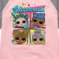 thumbnail image 3 of LOL Surprise! Dolls - Glam Series - Glitterati Retro Style - Toddler & Youth Girls Raglan Graphic T-Shirt, 3 of 5