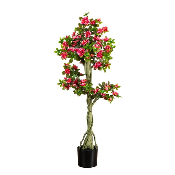 Nearly Natural 4ft. UV Resistant Artificial Azalea Tree (Indoor/Outdoor)