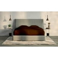 thumbnail image 3 of Luxury 400 Thread Count, 4 Piece Bed Sheet Set, 14" Deep Pocket, 100% Egyptian Cotton, Queen Size - Chocolate Solid, 3 of 7