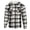 White/Black/Grey, variant on Men's Hoodie Plaid Long Sleeve Warm Sherpa Lined Full Zip Up Hooded Sweatshirt, Red/Black/White, M