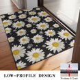 thumbnail image 3 of Black White Flower Pattern Door Rugs,Washable Non Slip Door Mats Indoor,Decorative Door Mats,Entry Mat Indoor for Entrance,Bedroom,Kitchen,Bathroom,20"x32", 3 of 6