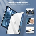 thumbnail image 4 of Fintie Slim Hybrid Case for iPad Pro 12.9-inch 6th Generation 2022 - Shockproof Cover with Clear Transparent Back Shell w/Pencil Holder, Also Fit iPad Pro 12.9" 5th/4th/3rd Gen, 4 of 7