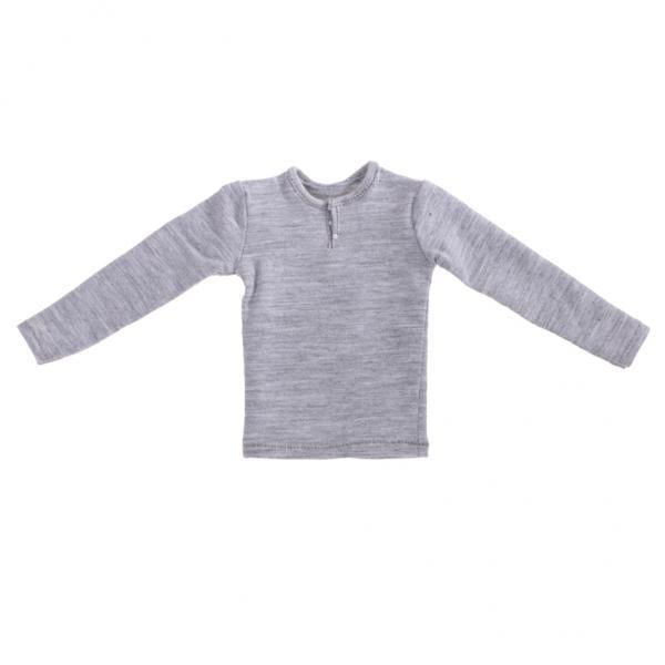 Camiseta De Manga Larga 3x1/6 Para Cuerpo De Figura De Acción Masculina De 12'' Gris Sunnimix Ropa de figura de acción