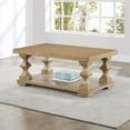 thumbnail image 2 of Steve Silver Co. Storage Hand-stained Oak Veneers Coffee Table, Sand, 2 of 5