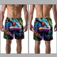 thumbnail image 3 of luoweisi Men's Beach Shorts Quick Dry Swim Trunks with Mesh Lining Chameleon S, 3 of 5