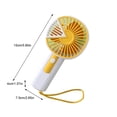 thumbnail image 5 of ddioayh Handheld Fan Triangular Stitching Lanyard Design with Thickened Protective Net Portable Travel Fan Strong Airflow for Outdoor Activities, 5 of 5