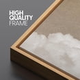 thumbnail image 2 of IDEA4WALL Extra Large Framed Canvas Print Wall Art Cloudy Moon Serene Sky Scene Fine Art Nature Moody Minimal Illustrations Oversized Artwork Relax/Calm for Room Decor - 60"x30", 2 of 5