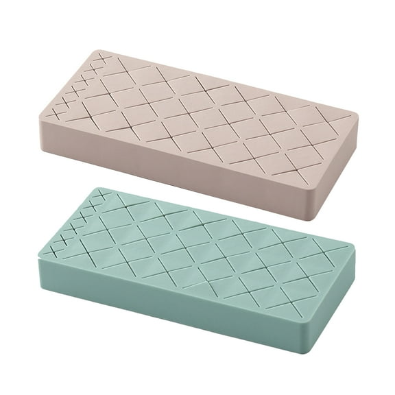 LULULION 2Pack Lip Organizer Silicone Cosmetic Organization Rack for Women Dressing Table