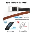 thumbnail image 5 of AWAYTR Skinny Reversible Faux Leather Belt for Women, Hole-Free Design Gold Buckle, Thin Waist Belt for Jeans Dress Casual Formal Outfits, 5 of 11
